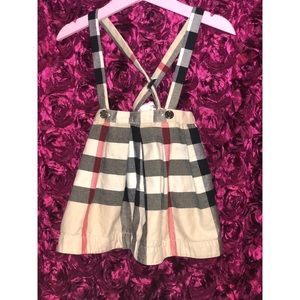 Burberry skirt with suspenders